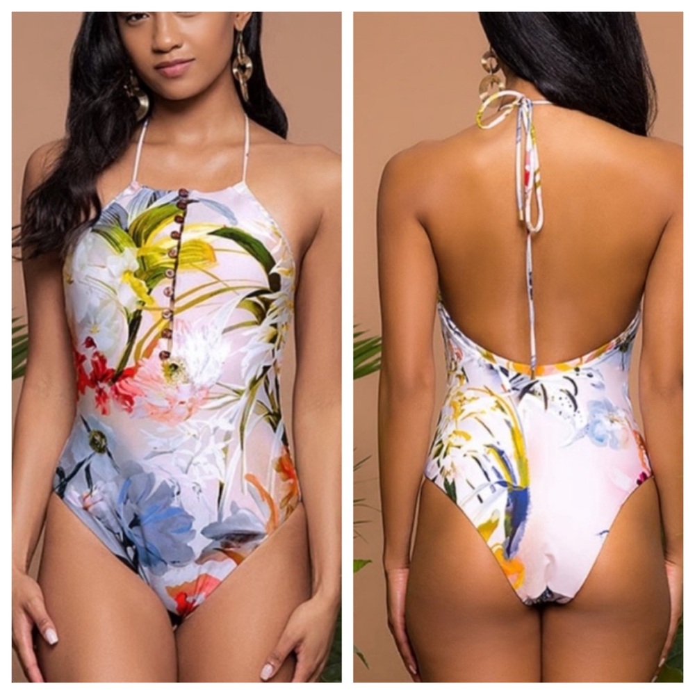 NEW Ochie Diane halter one piece swimsuit